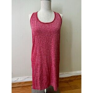 Saucony Women’s T-Back Racerback Performance Running Tank Heathered Red Size L
